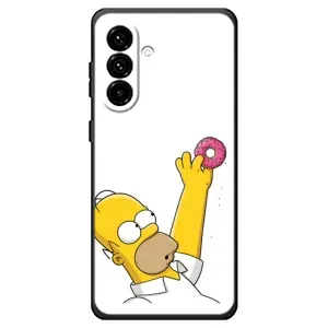 Чjхол з Сімпсонами для Samsung Galaxy A18 4G (VPrint) (Гомер з пончиком)