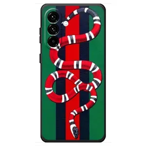Чехлы ГУЧЧИ для Самсунг Галакси А18 4Г (AlphaPrint) (Gucci змия)