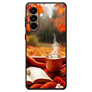 Чехол с уникальным дизайном «Осень с кофе» для Samsung Galaxy A18 4G (Кофе и дождь)