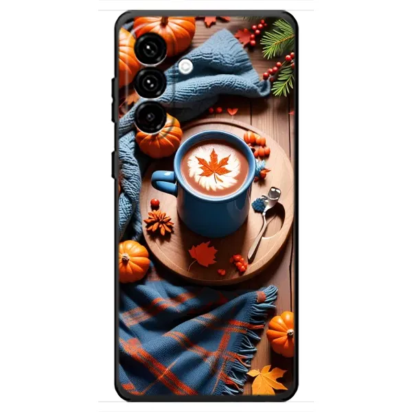 Чехол с принтом «Кофе и тыковки» для Samsung Galaxy A18 4G Чехол с принтом «Кофе и тыковки» для Samsung Galaxy A18 4G