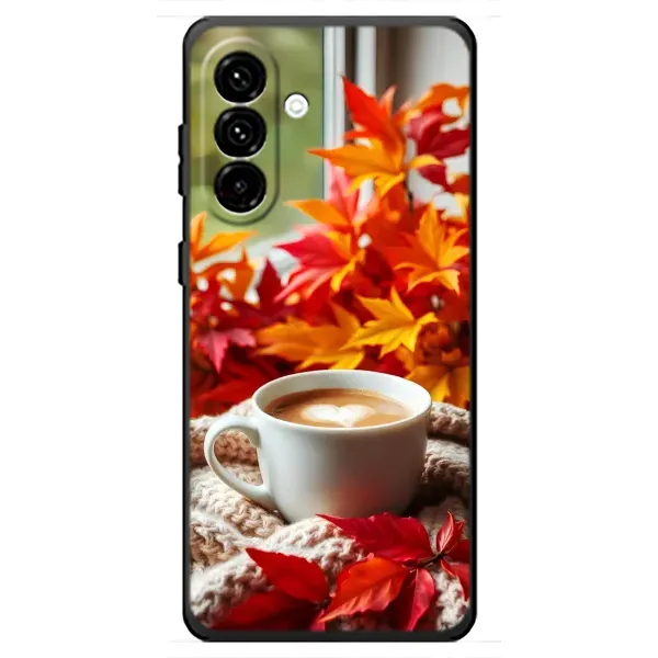 Чехол с принтом «Кофе и листья» для Samsung Galaxy A18 4G Чехол с принтом «Кофе и листья» для Samsung Galaxy A18 4G