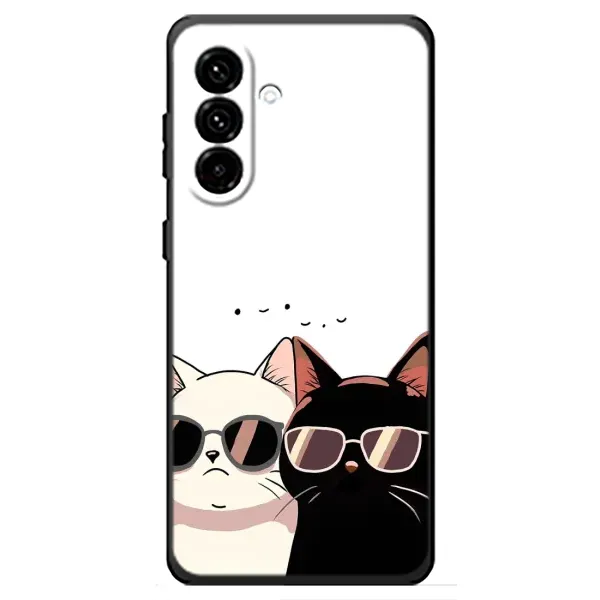 Чохол з принтом «Коти в окулярах» для Samsung Galaxy A18 4G