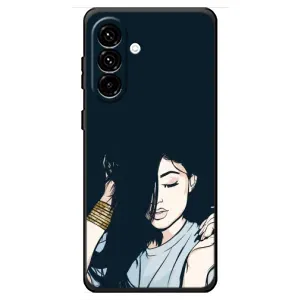 Чехол с печатью для Samsung Galaxy A18 4G - (Мода) (AlphaPrint) (Красивая девочка)