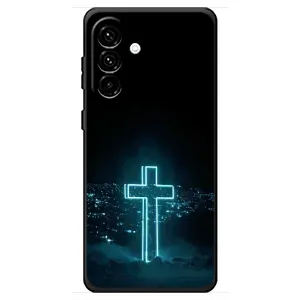 Чехол для Samsung Galaxy A18 4G (AlphaPrint) - (Христианские) (Крест и город)