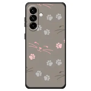 Чехол с рисунком кот на Samsung Galaxy A18 4G (Лапы и усы)