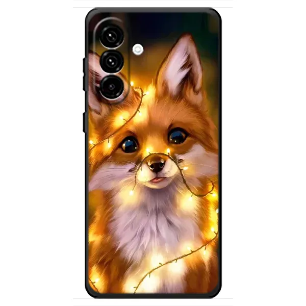 Чехол с принтом «Лисичка в гирляндах» для Samsung Galaxy A18 4G Чехол с принтом «Лисичка в гирляндах» для Samsung Galaxy A18 4G