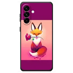 Чехлы с картинкой Лисички для Samsung Galaxy A18 4G (VPrint) (Лисичка с розочкой)