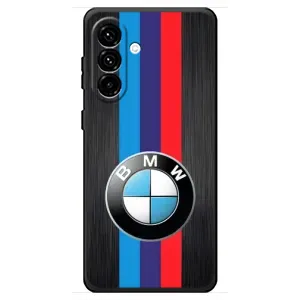 Чехол для Самсунг Галакси А18 4Г - с принтом БМВ (AlphaPrint) (Лого BMW)
