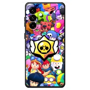 Чехол для Samsung Galaxy A18 4G Бравл Старс (VPrint) (Лого Brawl Stars)