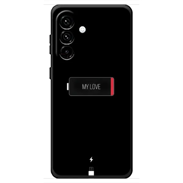 Чохол з принтом «Love battery» для Samsung Galaxy A18 4G