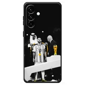 Чохли для Samsung Galaxy A18 4G (Leo чемпіон) (AlphaPrint) (Мессі коронований)