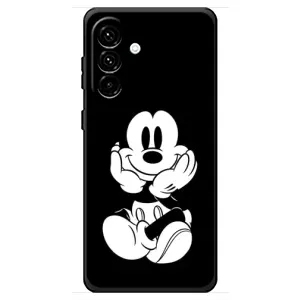 Міккі Маус чохол для Samsung Galaxy A18 4G (AlphaPrint - Мультяшні) (Маус на чорному)