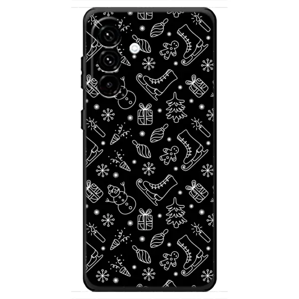 Чехол с принтом «Новогодний фон» для Samsung Galaxy A18 4G Чехол с принтом «Новогодний фон» для Samsung Galaxy A18 4G