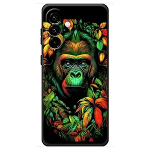 Чехол с Обезьянами Samsung Galaxy A18 4G - (AlphaPrint) (Обезьяна в тропиках)