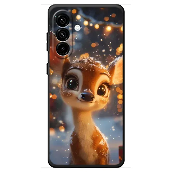 Чехол с принтом «Олененок среди гирлянд» для Samsung Galaxy A18 4G