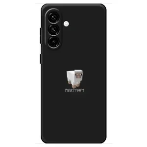Чехол Майнкрафт на Samsung Galaxy A18 4G (AlphaPrint) Minecraft (Овечка Майнкрафт)