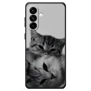 Чехол с рисунком кот на Samsung Galaxy A18 4G (Пара котов)