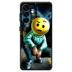 Чехол для Самсунг Галакси А18 4Г - (AlphaPrint) с печатью (ТОП продаж) (Парень смайл)