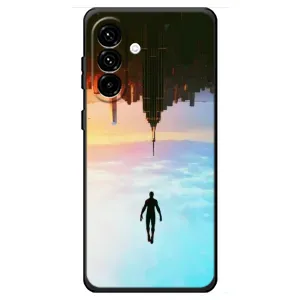 Чехол с человеком пауком для Samsung Galaxy A18 4G - (AlphaPrint) (Паук человек)