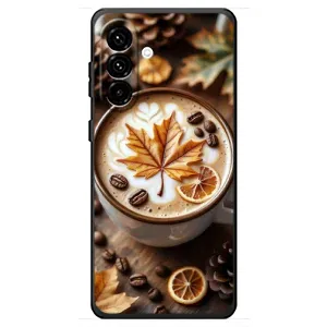 Чехол с уникальным дизайном «Осень с кофе» для Samsung Galaxy A18 4G (Пряный кофе)