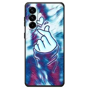 Чехол с принтом для Samsung Galaxy A18 4G (AlphaPrint - Знак сердечка) (Радужное сердце)