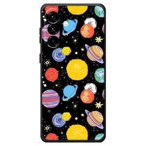 Космические Чехлы для Самсунг Галакси А18 4Г (VPrint) (Рисованные планеты)
