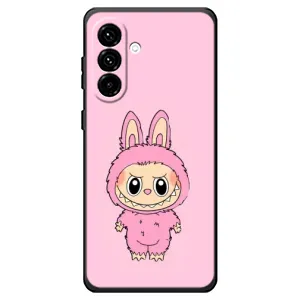 Чехол с Лабубу на Samsung Galaxy A18 4G (Розовый Лабубу)