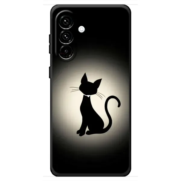 Чехол с принтом «Силуэт котика» для Samsung Galaxy A18 4G