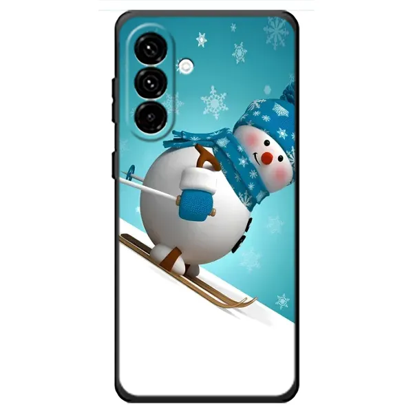Чехол с принтом «Снеговик на лыжах» для Samsung Galaxy A18 4G Чехол с принтом «Снеговик на лыжах» для Samsung Galaxy A18 4G