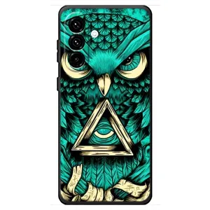 Чехол с птицами на Samsung Galaxy A18 4G (VPrint) (Сова с глазом)