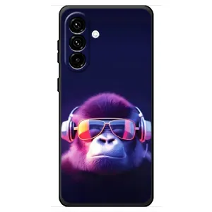Чехол с Обезьянами Samsung Galaxy A18 4G - (AlphaPrint) (Стильная обезьяна)
