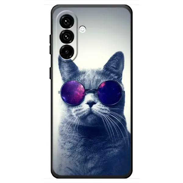 Чехол с принтом «Стильный кот» для Samsung Galaxy A18 4G