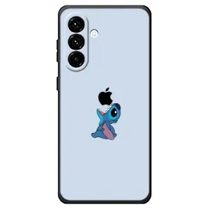 Чехол с принтом Стич на Samsung Galaxy A18 4G (Stitch apple)