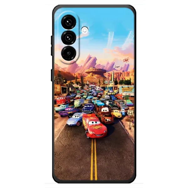 Чохол з принтом «Тачки на трасі» для Samsung Galaxy A18 4G