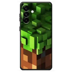 Чехол Майнкрафт на Samsung Galaxy A18 4G (AlphaPrint) Minecraft (текстура Майнкрафт)
