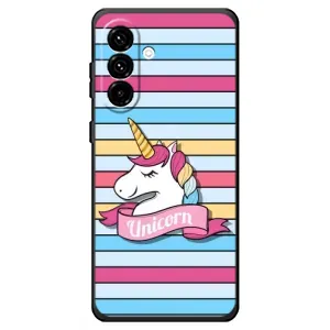 Чехол для Самсунг Галакси А18 4Г - (Единорожки - Новинки) (AlphaPrint) (Unicorn)
