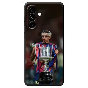 Чохол з футболістом Ламін Ямаль Samsung Galaxy A18 4G (Ямаль з кубком)