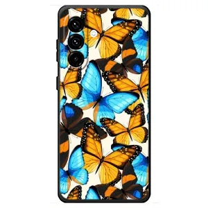 Чехол с принтом для Самсунг Галакси А18 4Г - (Прикольные) (AlphaPrint) (Яркие бабочки)
