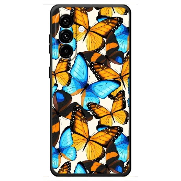 Чехол с принтом «Яркие бабочки» для Samsung Galaxy A18 4G Чехол с принтом «Яркие бабочки» для Samsung Galaxy A18 4G