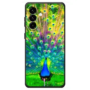 Чехол с птицами на Samsung Galaxy A18 4G (VPrint) (Яркий Павлин)