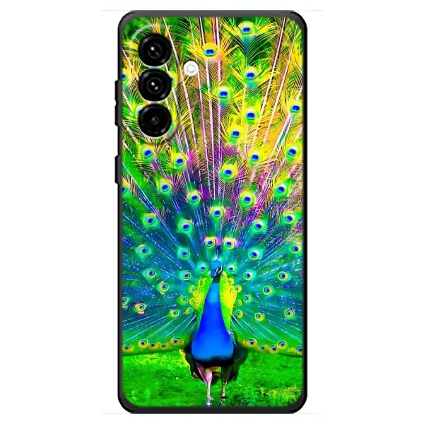 Чехол с принтом «Яркий Павлин» для Samsung Galaxy A18 4G
