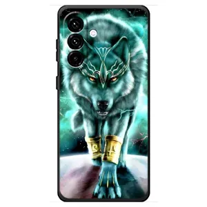 Защитные чехлы для Самсунг Галакси А18 4Г (AlphaPrint) (ХИТ продаж) ВОЛК (Яркий волк)