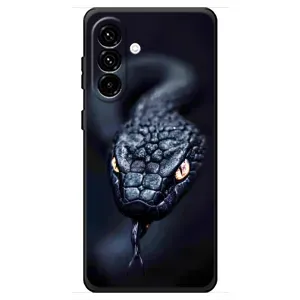 Чохол з принтом «Чорна змія» для Samsung Galaxy A18 4G