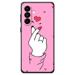 Чехол с принтом для Samsung Galaxy A18 4G (AlphaPrint - Знак сердечка) (Знак Love)