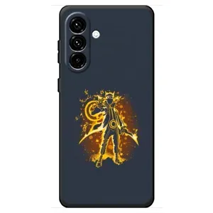 Naruto Anime Чехлы для Самсунг Галакси А18 4Г (AlphaPrint) (золотой Наруто)