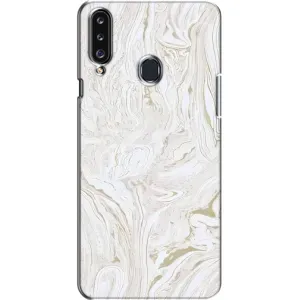 Мраморний чехол на Samsung Galaxy A20s (A207) (VPrint) (Білий мрамор)
