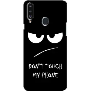 Чохол для Самсунґ Гелексі А20с (А207) - (AlphaPrint) з принтом (ТОП продажів) (Dont Touch)