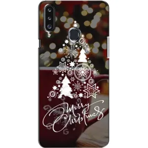 Різдвяні Чохли для Samsung Galaxy A20s (A207) (VPrint) (Ялинка яскрава)