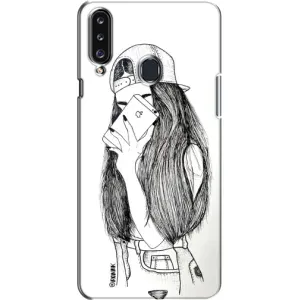 Чохол з друком для Samsung Galaxy A20s (A207) - (Мода) (AlphaPrint) (Фото дівчини)