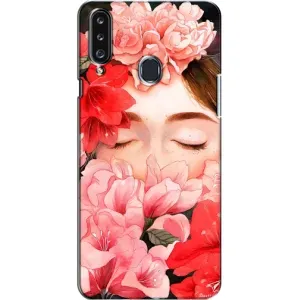 Чехлы (ART) Цветы на Samsung Galaxy A20s (A207) (VPrint) (Глаза в цветах)